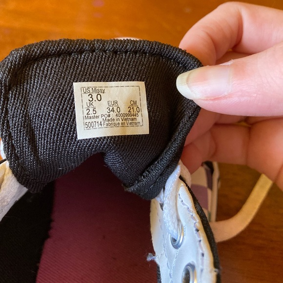 Vans Old Skool Rainbow Checkered Skate Shoes - Picture 6 of 6